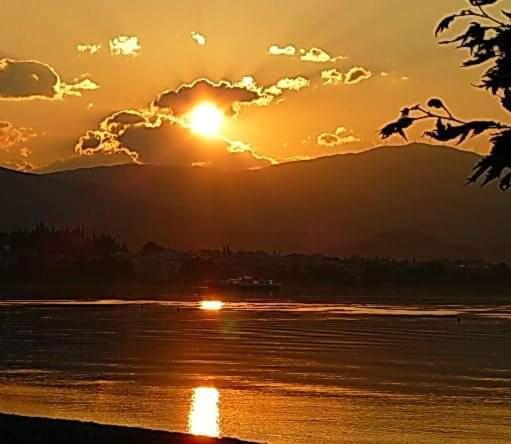 Πέτρινο Στη Θάλασσα Lejlighed Nafpaktos Eksteriør billede